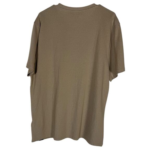 NWT Ben Sherman T-shirt Men's Brown Crewneck Pocket  XL striped two tone - Picture 5 of 6